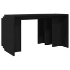 vidaXL Satztische 3 Stk. Schwarz Holzwerkstoff