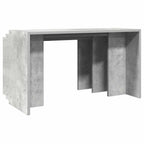 vidaXL Satztische 3 Stk. Betongrau Holzwerkstoff