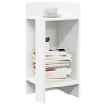 vidaXL Beistelltische 2 Stk. mit Ablage Weiß 25,5x27x60 cm