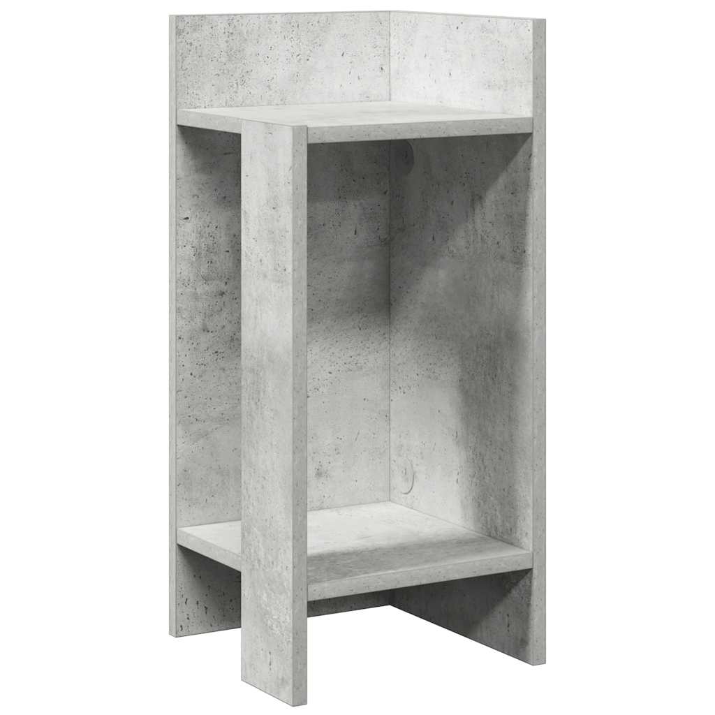 vidaXL Beistelltisch mit Ablage Betongrau 25,5x27x60 cm