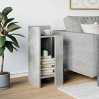 vidaXL Beistelltisch mit Ablage Betongrau 25,5x27x60 cm