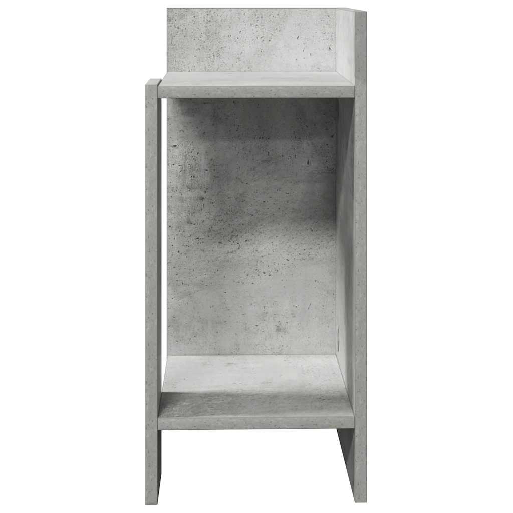 vidaXL Beistelltisch mit Ablage Betongrau 25,5x27x60 cm