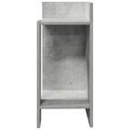 vidaXL Beistelltisch mit Ablage Betongrau 25,5x27x60 cm