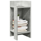 vidaXL Beistelltisch mit Ablage Betongrau 25,5x27x60 cm