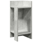 vidaXL Beistelltische 2 Stk. mit Ablage Betongrau 25,5x27x60 cm
