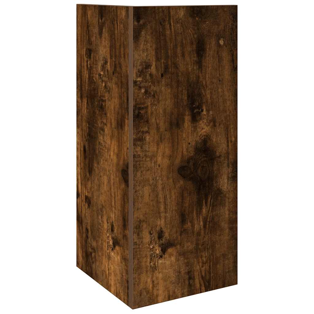 vidaXL Beistelltisch mit Ablage Räuchereiche 25,5x27x60 cm