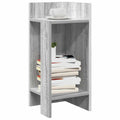 vidaXL Beistelltische 2 Stk. mit Ablage Grau Sonoma 25,5x27x60 cm