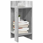 vidaXL Beistelltische 2 Stk. mit Ablage Grau Sonoma 25,5x27x60 cm