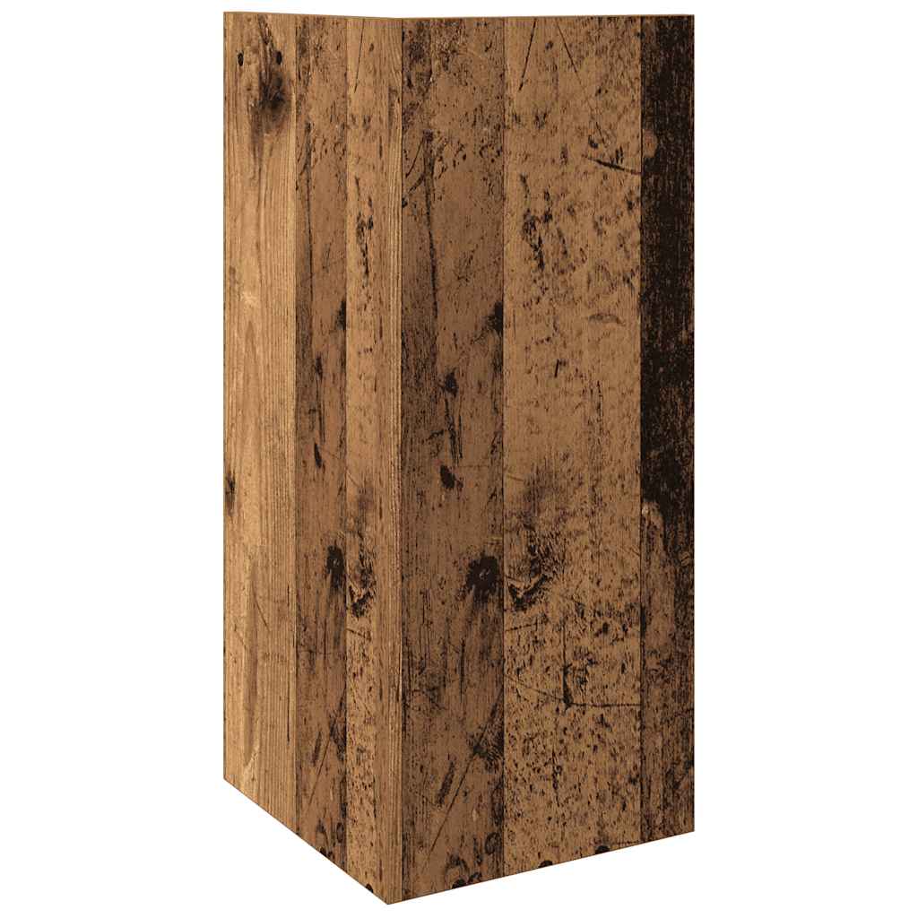 vidaXL Beistelltisch mit Ablage Altholz-Optik 25,5x27x60 cm
