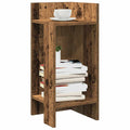 vidaXL Beistelltisch mit Ablage Altholz-Optik 25,5x27x60 cm