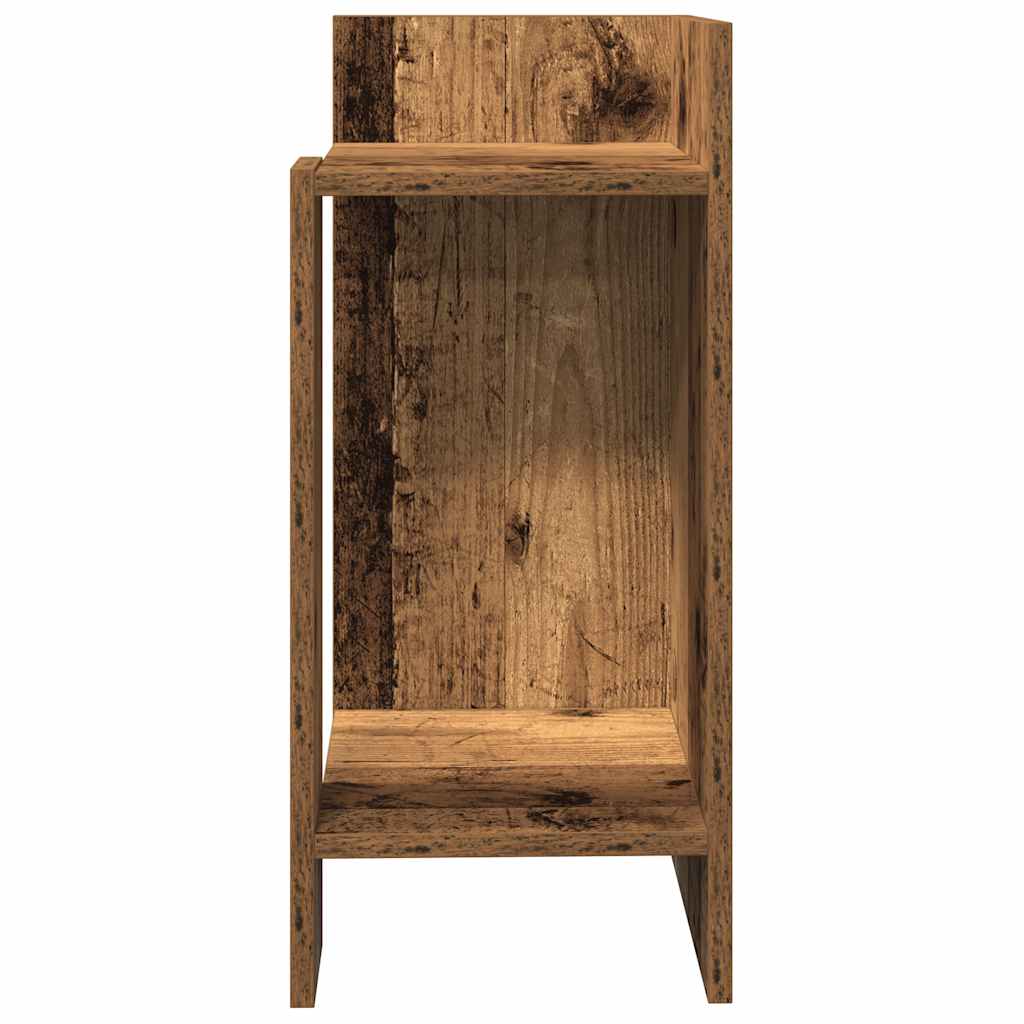 vidaXL Beistelltische 2 Stk. mit Ablage Altholz-Optik 25,5x27x60 cm