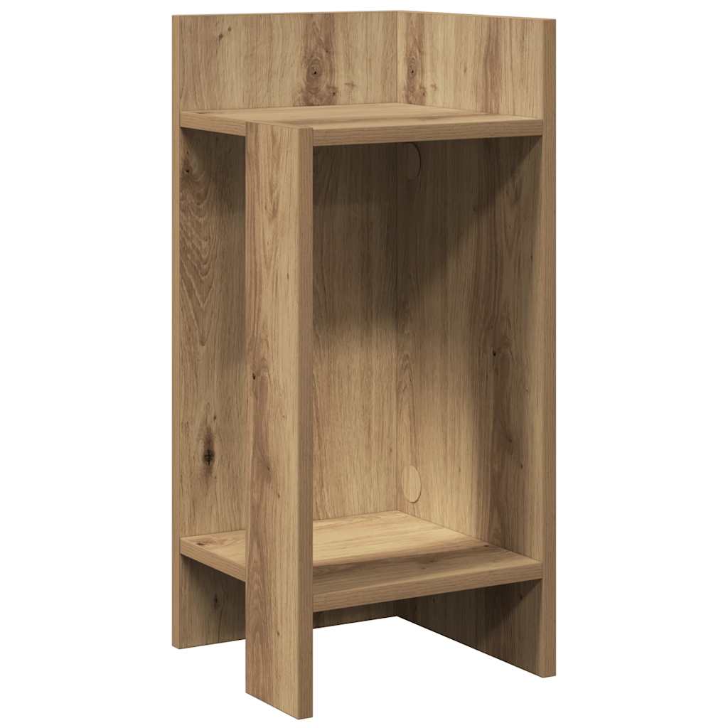 vidaXL Beistelltisch mit Ablage Artisan-Eiche 25,5x27x60 cm