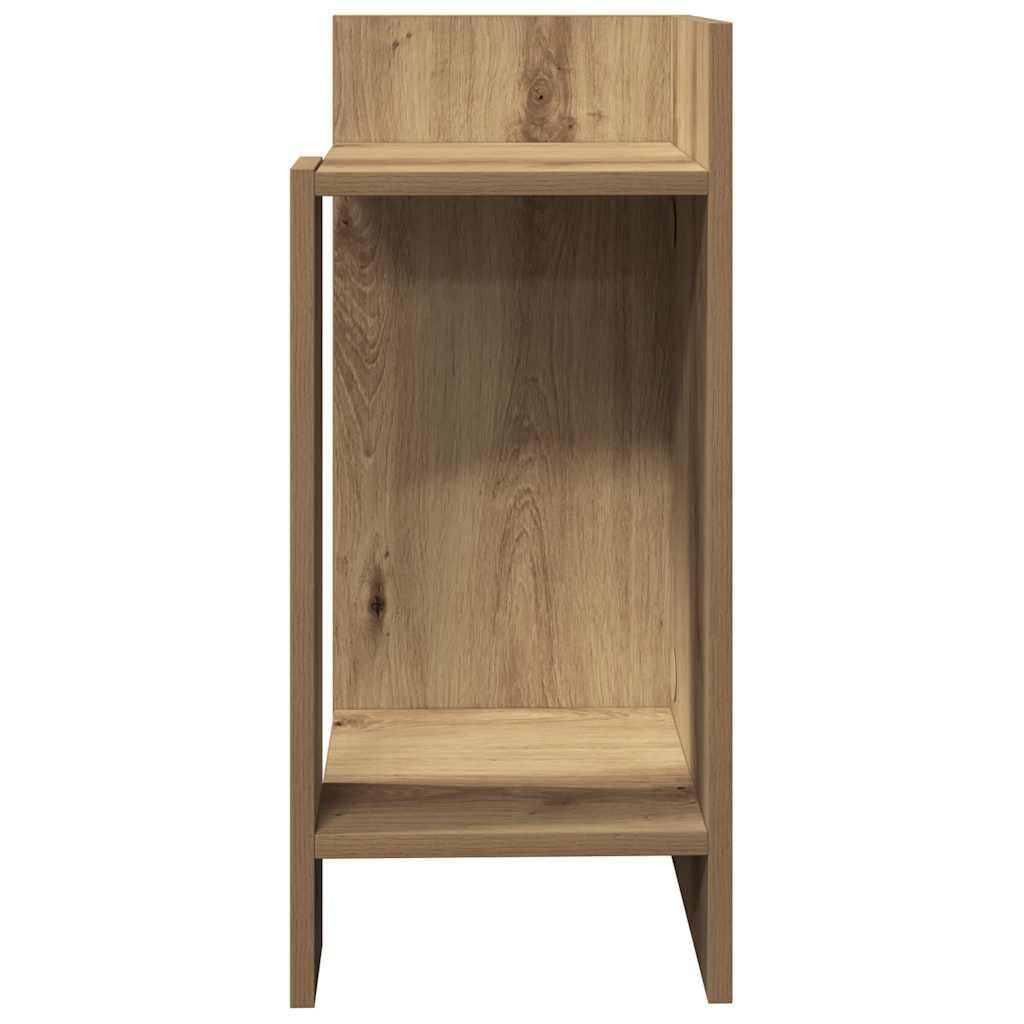 vidaXL Beistelltisch mit Ablage Artisan-Eiche 25,5x27x60 cm