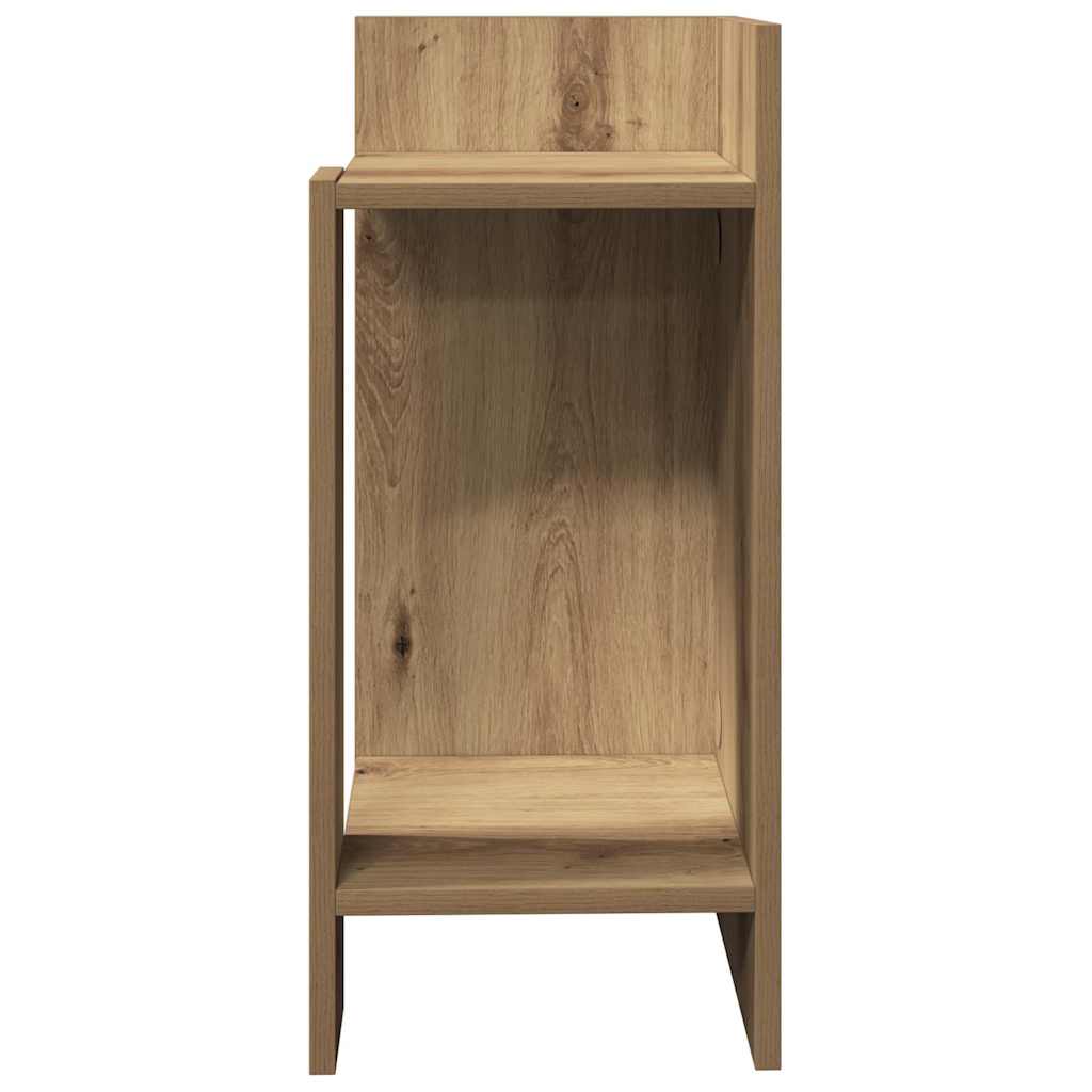 vidaXL Beistelltische 2 Stk. mit Ablage Artisan-Eiche 25,5x27x60 cm