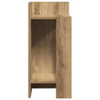 vidaXL Beistelltische 2 Stk. mit Ablage Artisan-Eiche 25,5x27x60 cm