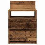 vidaXL Nachttische 2 Stk. mit 2 Schubladen Altholz-Optik 40x33x60 cm