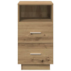 vidaXL Nachttische 2 Stk. mit 2 Schubladen Artisan-Eiche 36x36x68 cm