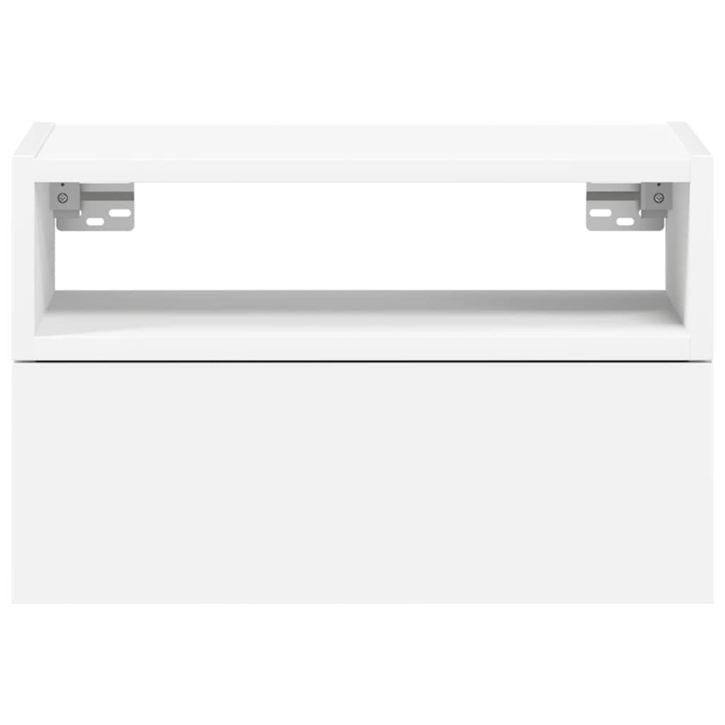 vidaXL Wand-Nachttisch Weiß 45x26x28,5 cm
