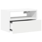vidaXL Wand-Nachttische 2 Stk. Weiß 45x26x28,5 cm