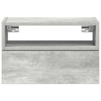 vidaXL Wand-Nachttisch Betongrau 45x26x28,5 cm