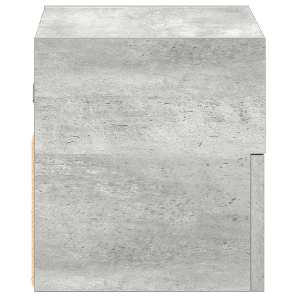 vidaXL Wand-Nachttisch Betongrau 45x26x28,5 cm