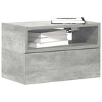 vidaXL Wand-Nachttische 2 Stk. Betongrau 45x26x28,5 cm
