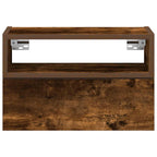 vidaXL Wand-Nachttische 2 Stk. Räuchereiche 45x26x28,5 cm