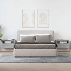 vidaXL Wand-Nachttische 2 Stk. Grau Sonoma 45x26x28,5 cm
