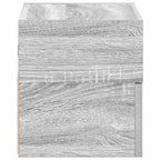 vidaXL Wand-Nachttische 2 Stk. Grau Sonoma 45x26x28,5 cm
