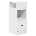 vidaXL Nachttisch mit Schublade Weiß 25x31x66 cm