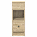 vidaXL Nachttische 2 Stk. mit Schublade Sonoma-Eiche 25x31x66 cm
