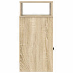 vidaXL Nachttische 2 Stk. mit Schublade Sonoma-Eiche 25x31x66 cm