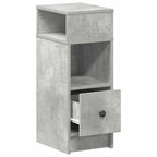 vidaXL Nachttisch mit Schublade Betongrau 25x31x66 cm