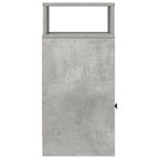 vidaXL Nachttisch mit Schublade Betongrau 25x31x66 cm