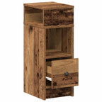 vidaXL Nachttisch mit Schublade Altholz-Optik 25x31x66 cm