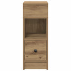 vidaXL Nachttisch mit Schublade Artisan-Eiche 25x31x66 cm