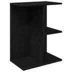 vidaXL Nachttisch Schwarz Eichen-Optik 46,5x29x61 cm Holzwerkstoff