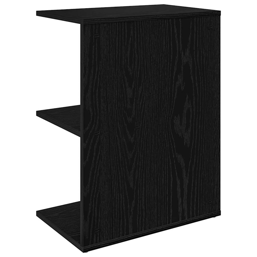 vidaXL Nachttisch Schwarz Eichen-Optik 46,5x29x61 cm Holzwerkstoff