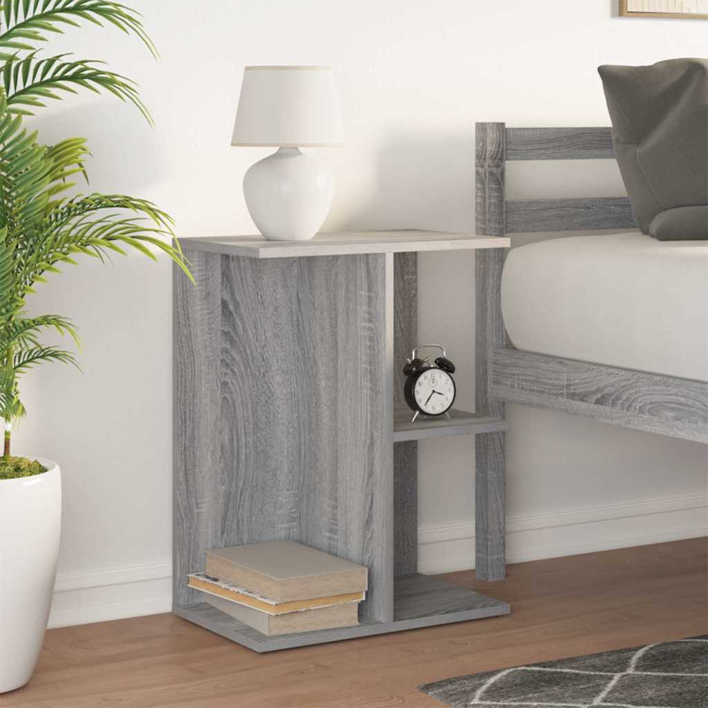 vidaXL Nachttisch Grau Sonoma 46,5x29x61 cm Holzwerkstoff