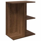 vidaXL Nachttische 2 Stk. Braun Eichen-Optik 46,5x29x61 Holzwerkstoff