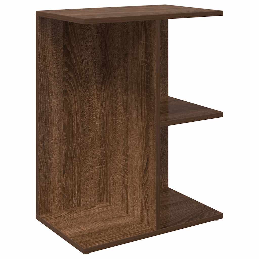 vidaXL Nachttische 2 Stk. Braun Eichen-Optik 46,5x29x61 Holzwerkstoff