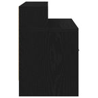 vidaXL Nachttisch mit Schublade Schwarz Eichen-Optik 51x31x47 cm