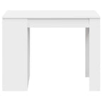 vidaXL Schreibtisch mit Schubladen und Ablage Weiß 102x62x77,5 cm