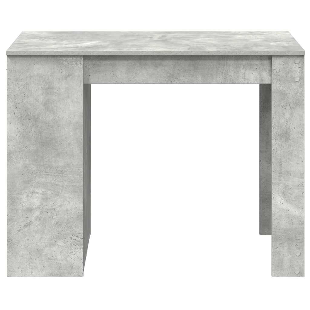 vidaXL Schreibtisch mit Schubladen und Ablage Betongrau 102x62x77,5 cm