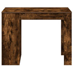 vidaXL Schreibtisch mit Schubladen Ablage Räuchereiche 102x62x77,5 cm