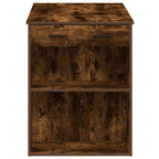 vidaXL Schreibtisch mit Schubladen Ablage Räuchereiche 102x62x77,5 cm