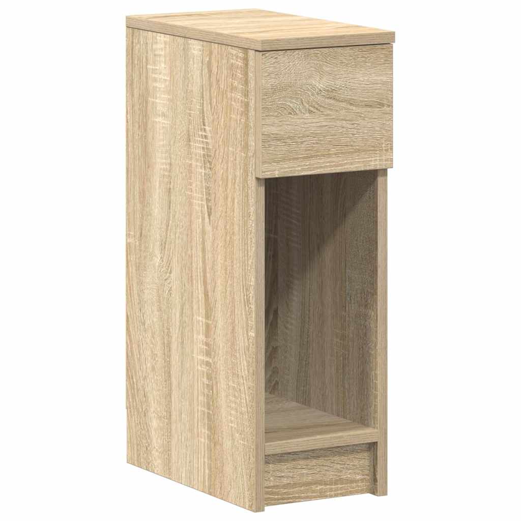 vidaXL Nachttische mit Schublade 2 Stk. Sonoma-Eiche 20x36x60 cm