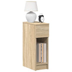 vidaXL Nachttische mit Schublade 2 Stk. Sonoma-Eiche 20x36x60 cm