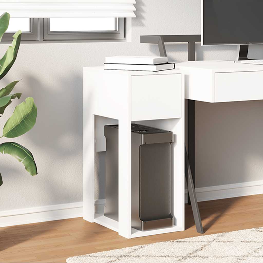 vidaXL Computerschrank mit Schublade Weiß 30x44x74 cm