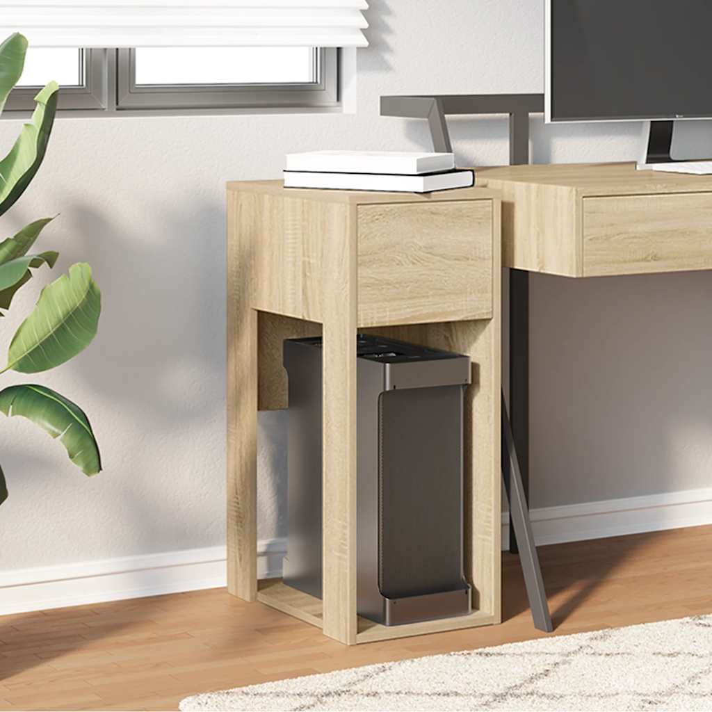 vidaXL Computerschrank mit Schublade Sonoma-Eiche 30x44x74 cm